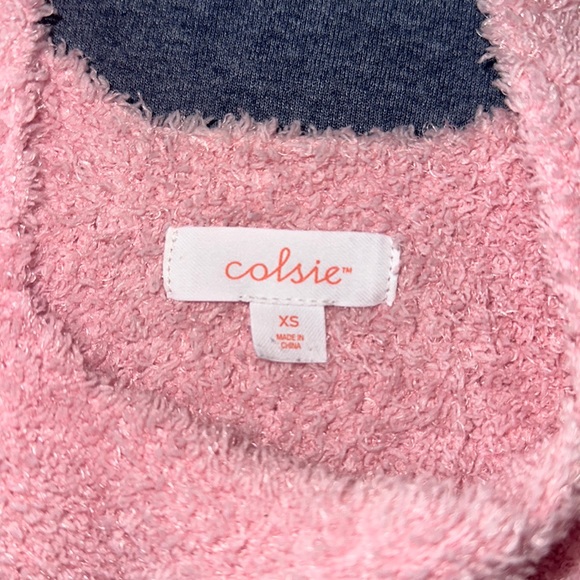 Colsie Fuzzy Matching Sleep Shorts and Tank Set - Picture 3 of 5